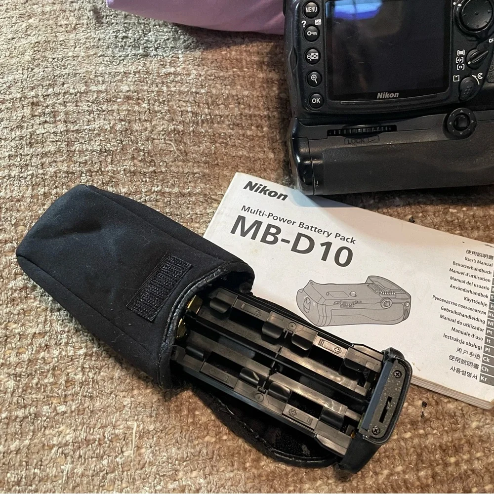 Nikon D300 DSLR camera body with MB-D10 battery grip